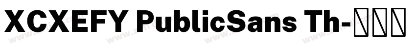 XCXEFY PublicSans Th字体转换 XCXEFY PublicSans Th字体转换